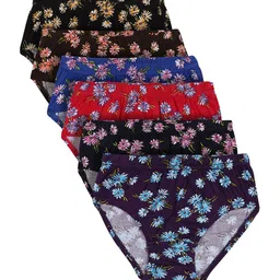 Bodycare Kids Girls Pack Of 6 Assorted Printed Hipster Briefs-image-34