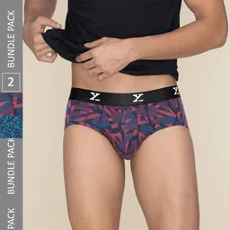XYXX Men Pack of 2 Shuffle IntelliSoft Micro Modal Printed Brief-26