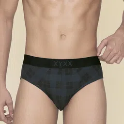 XYXX Men Checked Basic Briefs XYBRF179-picture-55