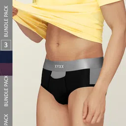 XYXX Men Pack Of 3 Anti Microbial Basic Briefs-picture-19