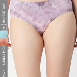 RedRose Women Pack Of 3 Abstract Printed Cotton Hipster Briefs-20