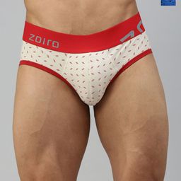 Zoiro Pack Of 2 Geometric Printed Lightweight Basic Briefs ZO-BRI-LO1521-BLDA-PSFR-S-2PC-picture-30