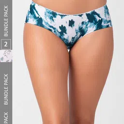 NOIRA Pack Of 2 Assorted Printed Mid-Rise Hipster Briefs-14