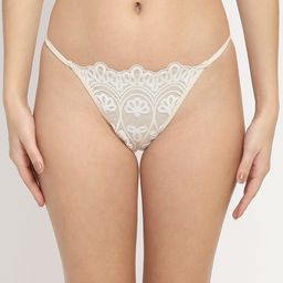 EROTISSCH Women White Self Design Thongs Panty-picture-26