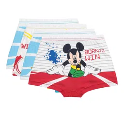 Bodycare Kids Boys Pack Of 4 Assorted Mickey & Friends Printed Cotton Trunk Briefs-image-47