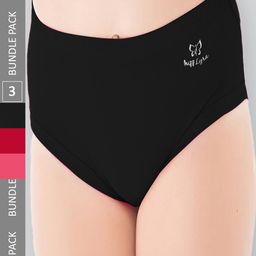 LYRA Girls Pack Of 3 Assorted Anti-Odour Cotton Hipster Briefs LYRA_251_9T10_AST_3PC-10