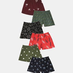 Kryptic Girls Pack Of 6 Assorted Boy Shorts Briefs-image-37