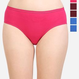 Bodycare Pack Of 6 Assorted Cotton Hipster Briefs-image-44