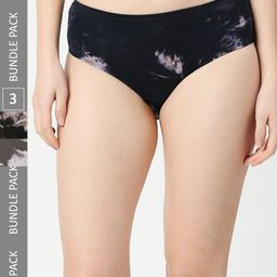 RedRose Women Pack Of 3 Printed Hipster Briefs-image-44