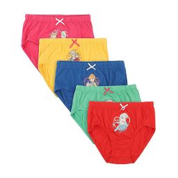 Bodycare Kids Girls Pack Of 5 Assorted Frozen Cotton Hipster Briefs-image-54