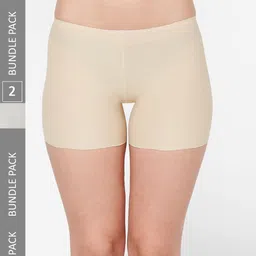 NOIRA Pack Of 2 Mid-Rise Shorts Briefs-image-8