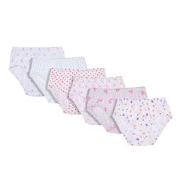 Bodycare Kids Girls Pack of 6 Assorted Printed Cotton Hipster Briefs-image-79