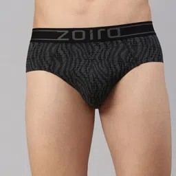 Zoiro Abstract Printed Four Way Stretch Basic Briefs ZO-BRI-MODALSOFT2431-picture-0