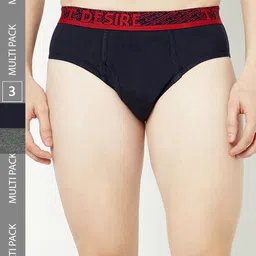 T.T. Men Pack Of 3 Desire 100% Combed Cotton Front Open Basic Briefs-picture-23