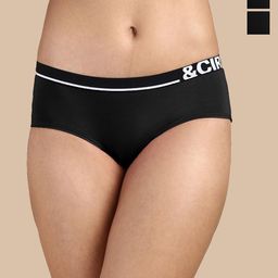 &CIRCUS Pack of 3 Full Coverage Mid Rise Soft MicroModal Hipster Briefs-16
