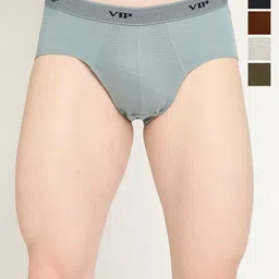 VIP Pack Of 5 Assorted Cotton Mid Rise Briefs VP-MI-BF-FRESH-10P-95-PO5-37