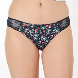Candour London Women Floral Printed Lace Bikini Briefs BBAPLIN91983_S-image-2