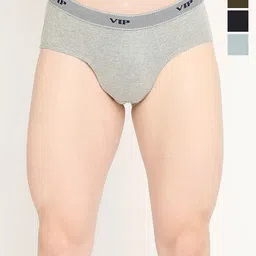 VIP Pack Of 3 Assorted Anti Microbial Pure Cotton Basic Briefs VP-MI-BF-FRESH-10P-110-PO3-picture-18