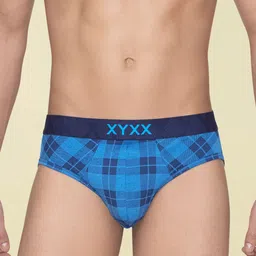 XYXX Men Checked Micro Modal Basic Brief XYBRF181-picture-41