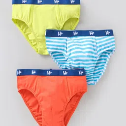 Honeyhap Infant Boys Pack Of 3 Striped Basic Briefs 10980414-image-81