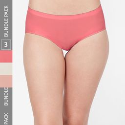 NOIRA Women Pack Of 3 Assorted Seamless Hipster Briefs 910_SPePi_NO-image-70