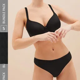 Marks & Spencer Women Pack Of 5 High Rise Basic Briefs-image-50
