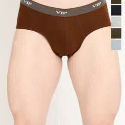 VIP Pack Of 6 Assorted Cotton Basic Briefs VP-MI-BF-FRESH-10P-95-PO6-8