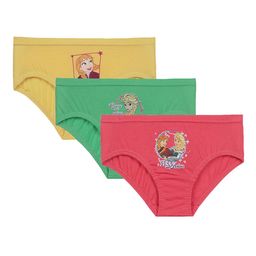 Bodycare Girls Pack Of 3 Assorted Frozen Printed Cotton Basic Briefs-image-94