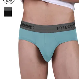 FREECULTR Men Pack Of 2 Solid Basic Anti-Bacterial Modal Briefs FC-POP-B-MAB-POB-02-image-87
