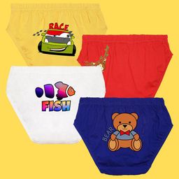 NUSYL Boys Pack Of 4 Printed Cotton Basic Briefs NUBCBRFPO4.0011-picture-13