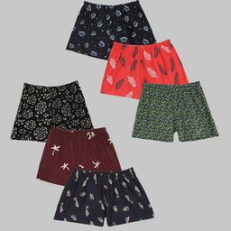 Kryptic Girls Pack Of 6 Printed Assorted Boyshort Briefs-picture-21