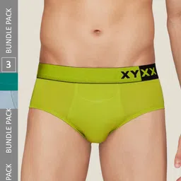 XYXX Men Pack Of 3 Colourblocked Antimicrobial Basic Briefs-picture-20