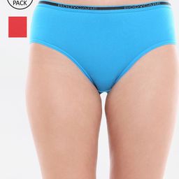 Bodycare Women Pack Of 3 Solid Pure Cotton Hipster Briefs-picture-3