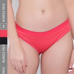 KYODO Women Pack Of 2 Flexible Cotton Hipster Briefs-image-52