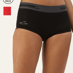 FREECULTR Women Pack Of 2 Antibacterial Micro Modal Boxer Briefs-image-28