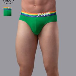 UnderJeans by Spykar Men Pack Of 2 Cotton Blend Basic Briefs-picture-43