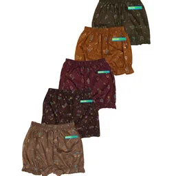 YELLOWDELIGHT Infant Girls Pack Of 5 Printed Cotton Briefs-image-39