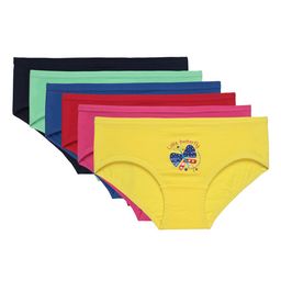Bodycare Kids Pack Of 6 Assorted Pure Cotton Hipster Briefs-image-30