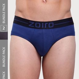 Zoiro Men Pack Of 2 Knitted Basic Briefs-picture-53