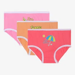DYCA Girls Pack Of 3 Assorted Basic Briefs-image-29