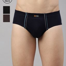 DIXCY SCOTT  Men Pack Of 3 Solid Cotton Briefs-picture-53