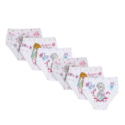 Bodycare Kids Girls Pack of 6-Assorted Frozen Printed Briefs-image-73