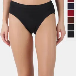 Dollar Pack Of 7 Assorted Pure Cotton Anti-Bacterial Hipster Briefs-image-61