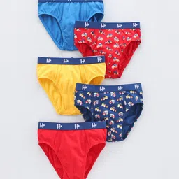 Honeyhap Boys Pack Of 5 Pure Cotton Basic Briefs-25