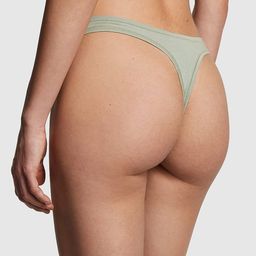 Victoria's Secret PINK Cotton Thong Brief 112412185NKY-Iceberg Green-image-39