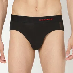 Underjeans by Spykar Men Black Cotton Blend Brief-picture-55