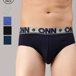 ONN Pack of 5 Assorted Basic Briefs-16