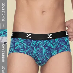 XYXX Men Pack Of 2 Printed Anti Microbial Basic Briefs XYBRF2PCKN709-image-79