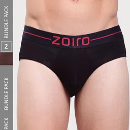Zoiro Men Pack Of 2 Mid-Rise Basic Briefs SOFTSBRIEFCanteen-picture-16