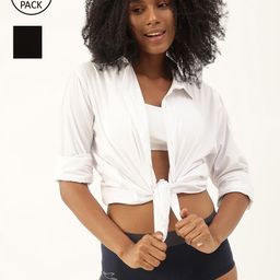 FREECULTR Women Pack of 2 Black & Blue Anti Bacterial Micro Modal Boxer Briefs-image-45